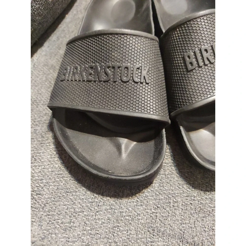 Birkenstock Barbados Eva Sandals M 5 W7 US 38 EU Black Rubber Slip On Slides